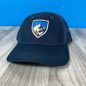 KUHL Hat Mesh Back Snapback Men's Adjustable Black Mountain Logo